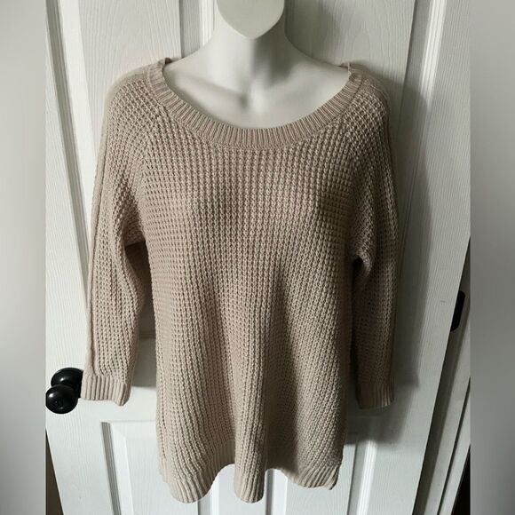 Jack By BB Dakota Button Back Sweater  Oatmeal Size XS - Picture 2 of 9